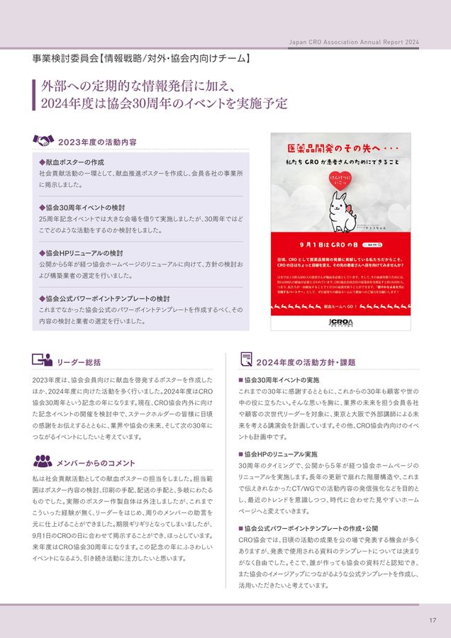 Japan CRO Association Annual Report 2024 19/40